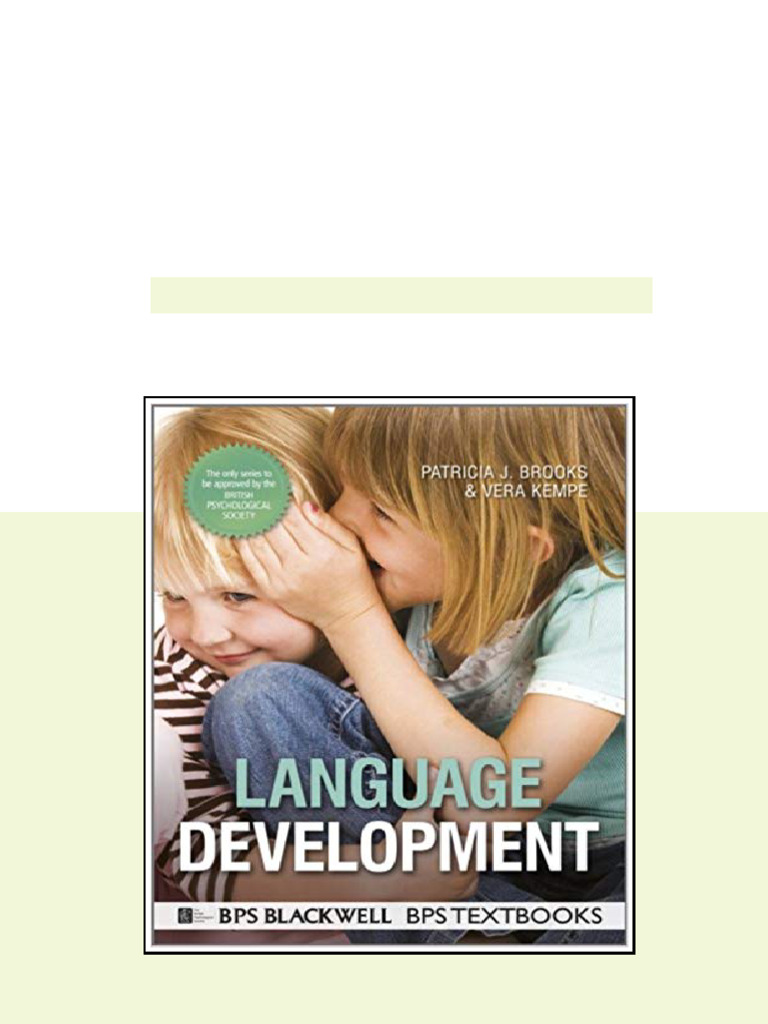 (eBook PDF) Language Development (BPS Textbooks in Psychology) full ...