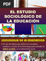 Capitulo i El Estudio Sociologico de La Educacion