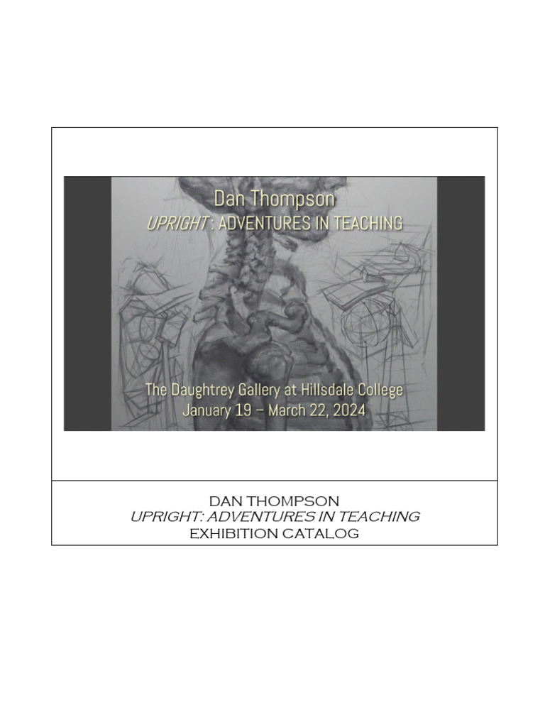 Dan+Thompson Upright Catalogue | PDF | Drawing | The Arts