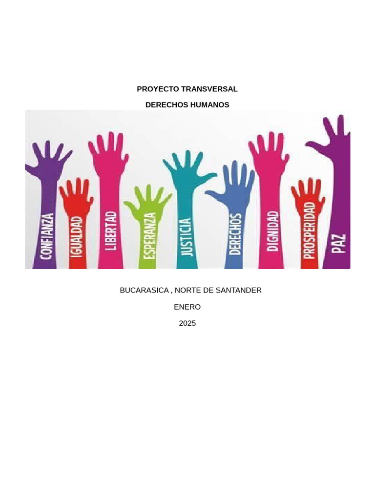 2024 - Proyecto Transversal de Derechos Humanos | PDF | Derechos ...