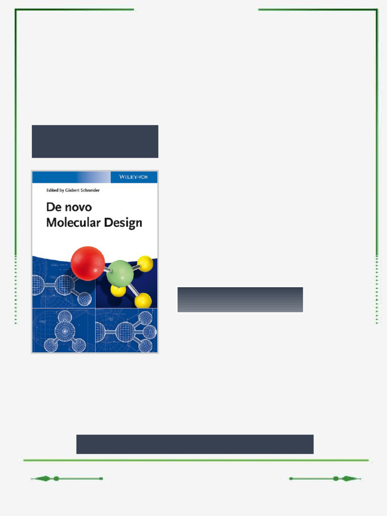 De novo Molecular Design 1st Edition Gisbert Schneider ebook full ...