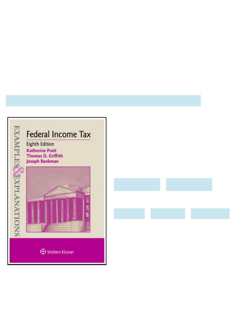Examples & Explanations for Federal Income Tax (Examples & Explies ...