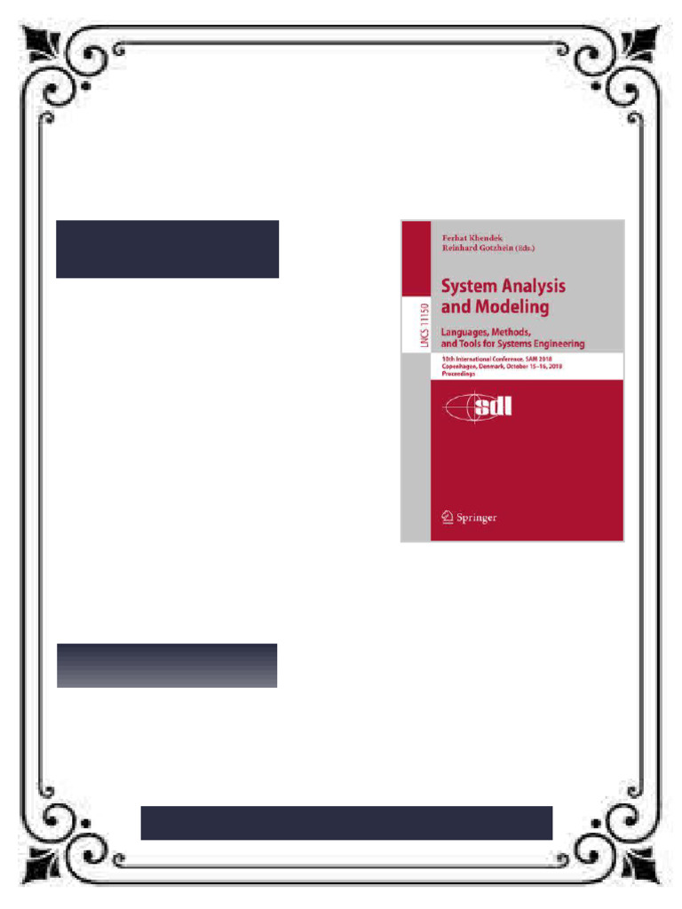 System Analysis and Modeling Languages Methods and Tools for Systems ...