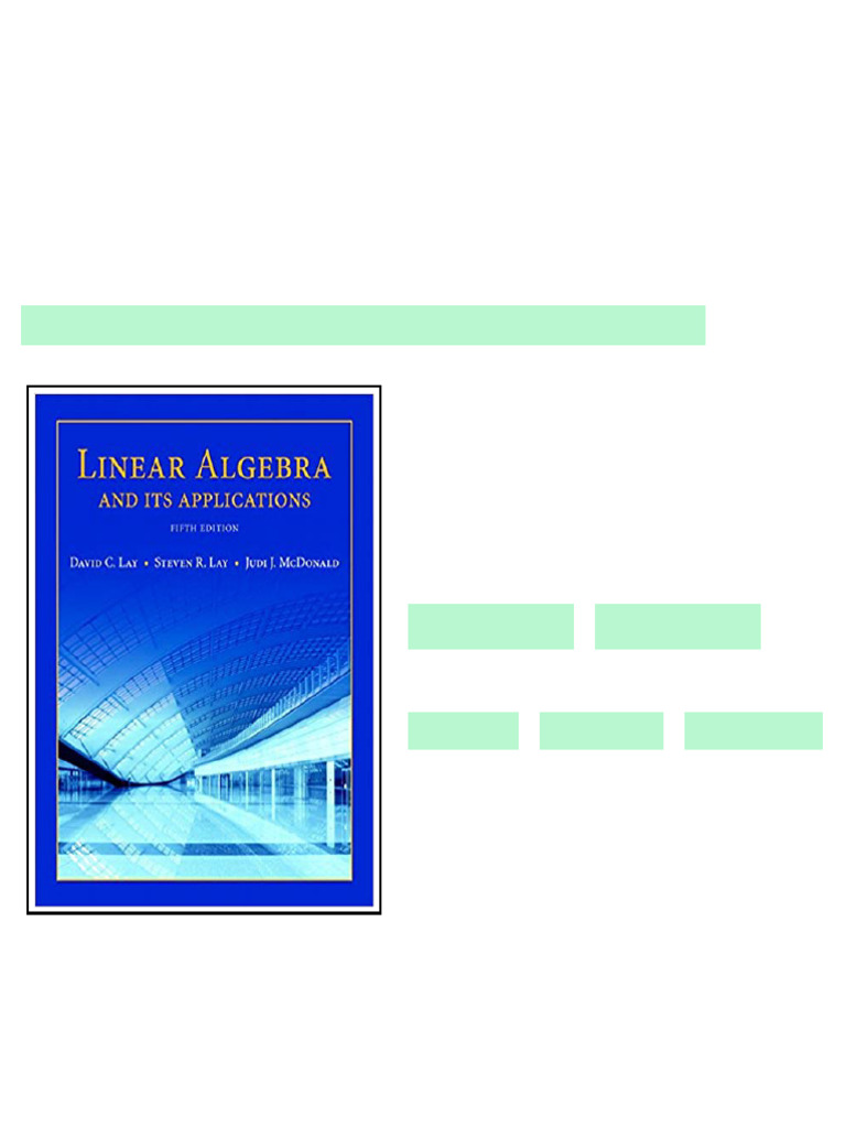 (Solution manual) Linear Algebra and Its Applications 5th Edition ...