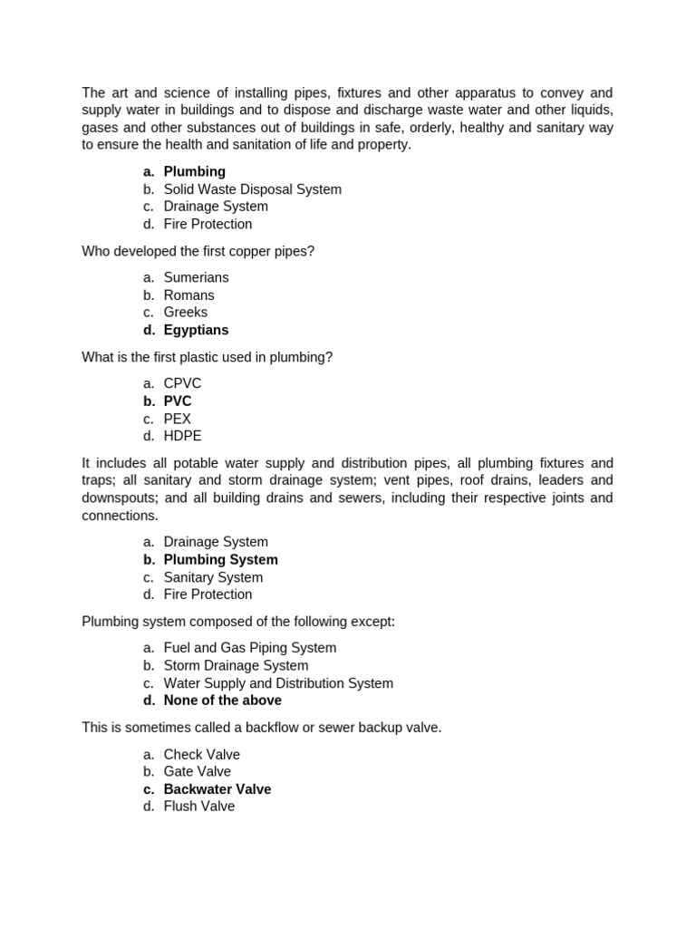 Plumbing Systems: Installation & Design Guide | PDF | Plumbing ...
