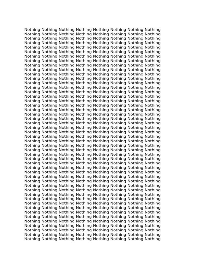 Empty Document Content | PDF