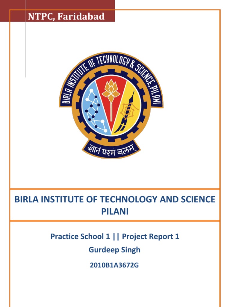 Bits pilani project report picture