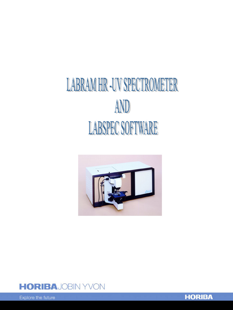 Training Labramhr Uv 2 Hjy | PDF | Raman Spectroscopy | Confocal Microscopy