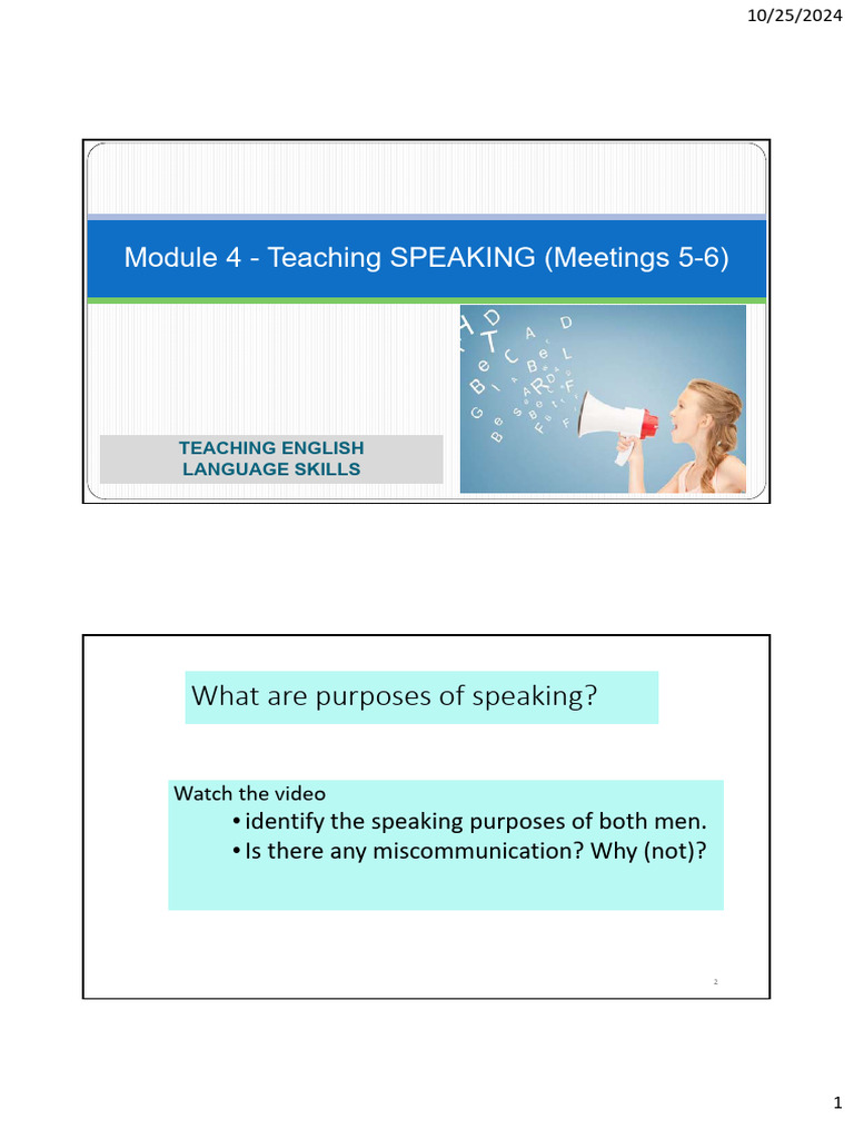 Enhancing English Speaking Skills | PDF | Fluency | Linguistics