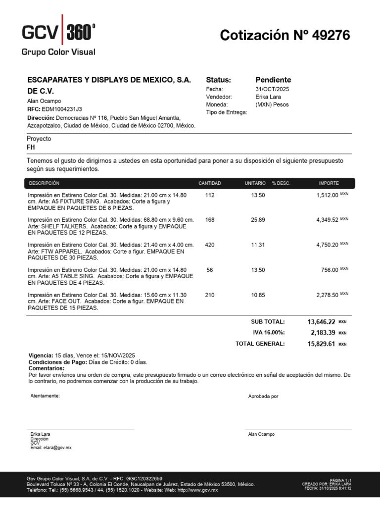 CotP. UA Navidad BH y FH | PDF