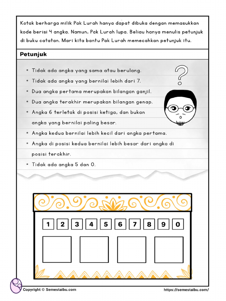Teka-Teki Kotak Pak Lurah | PDF