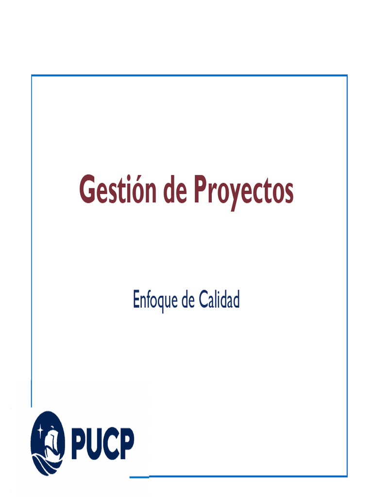 Gestión de Calidad en Proyectos Efectiva | PDF | Calidad (comercial ...