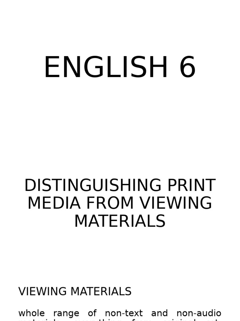 Print vs. Viewing Materials Explained | PDF | Books | Image