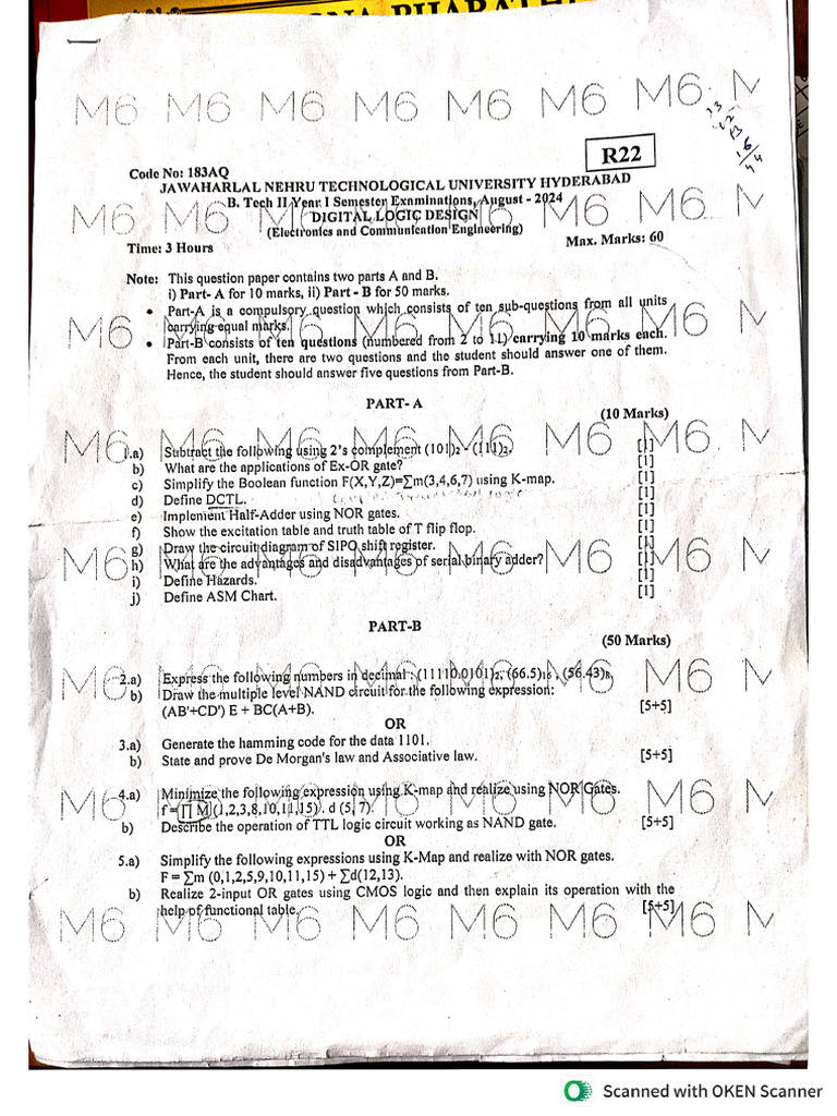 DLD Previous Question Papers | PDF