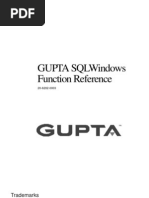 Gupta Sqlwindows Function Reference