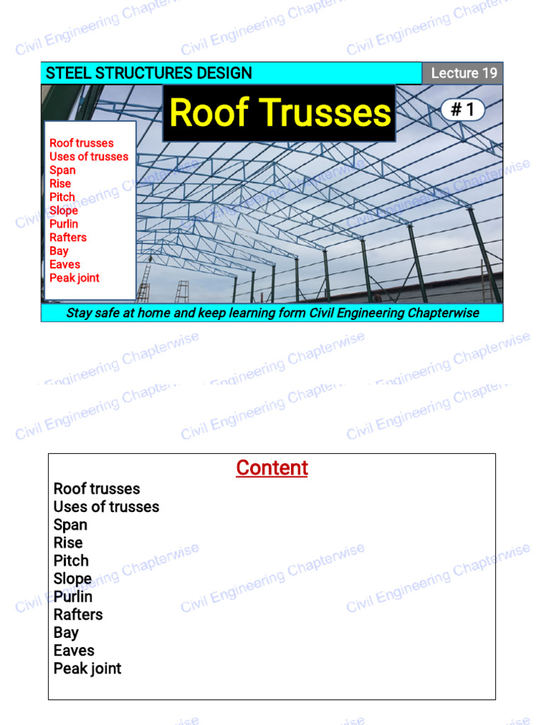Roof Trusses: Design and Applications | PDF | Truss | Roof