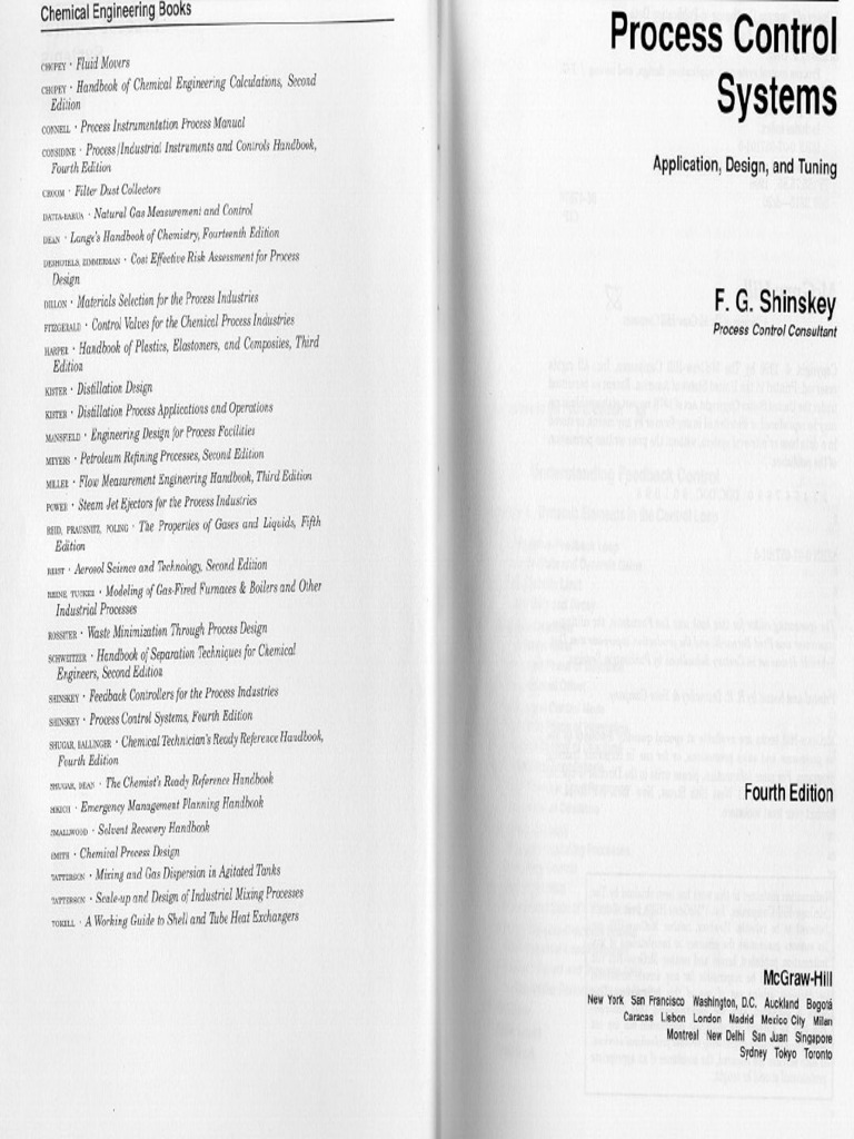 Process Control Systems Application Design and Tuning Shinksey | PDF
