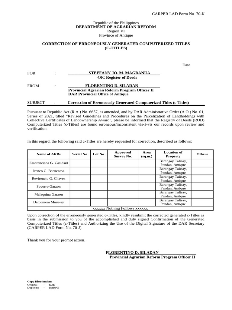 Sample Form K_031015 | PDF