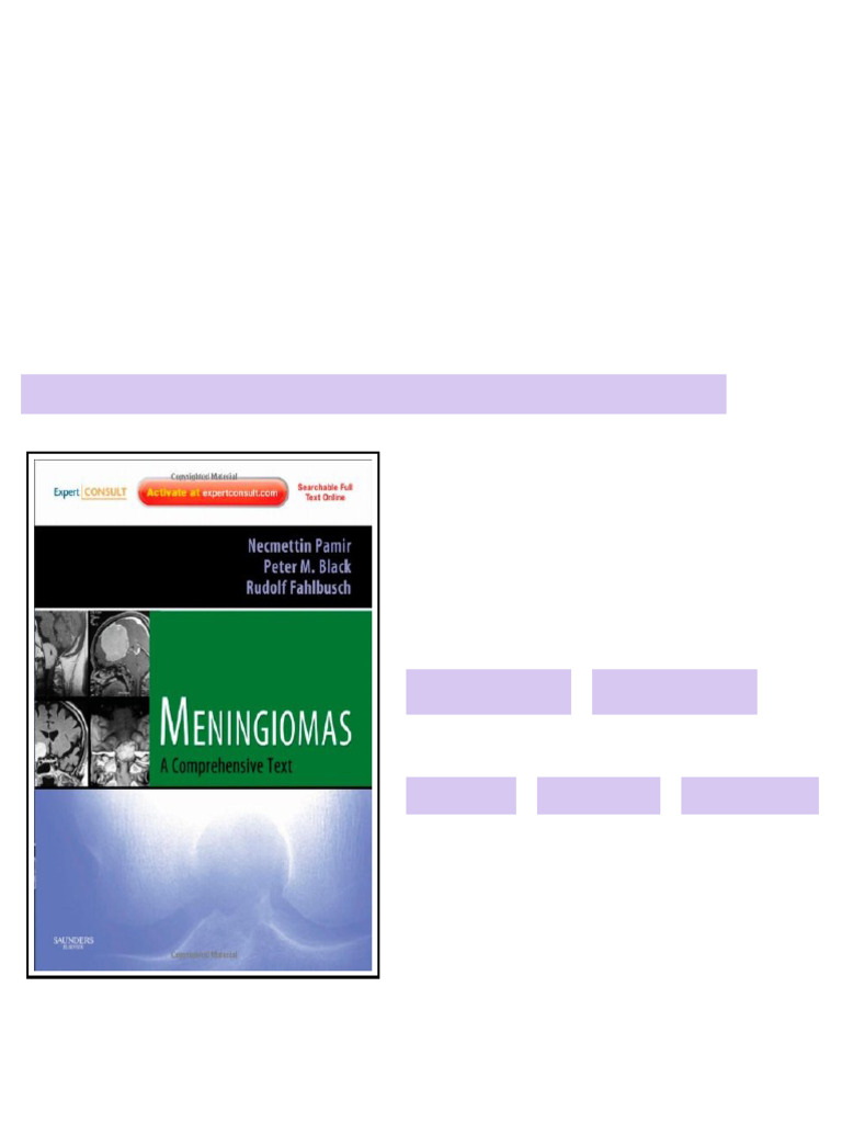 (Ebook) Meningiomas: Expert Consult - Online and Print (Expert Consult ...