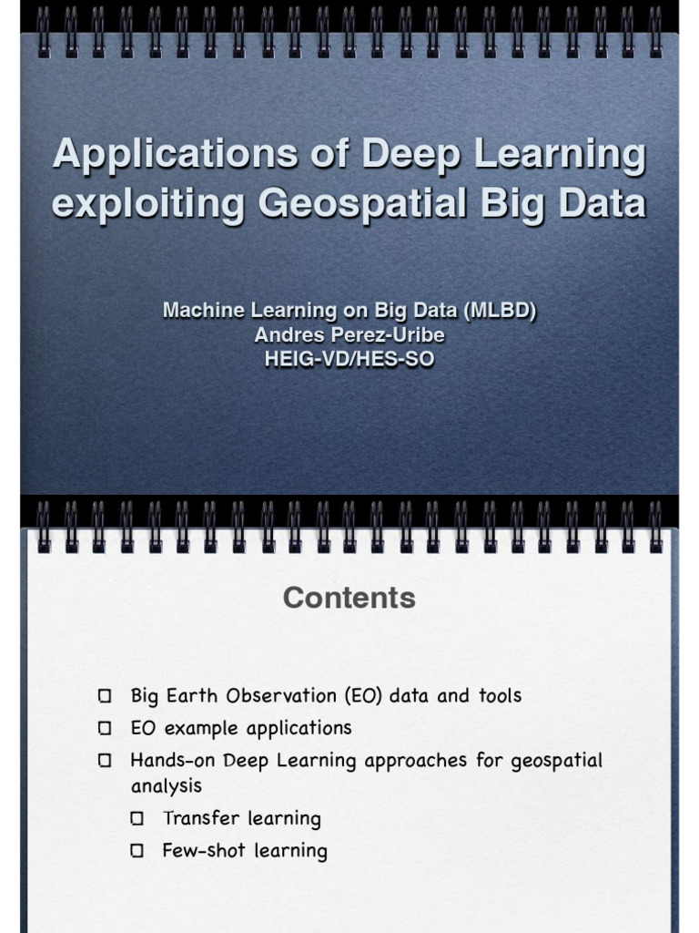 Deep Learning in Geospatial Big Data | PDF | Image Segmentation ...