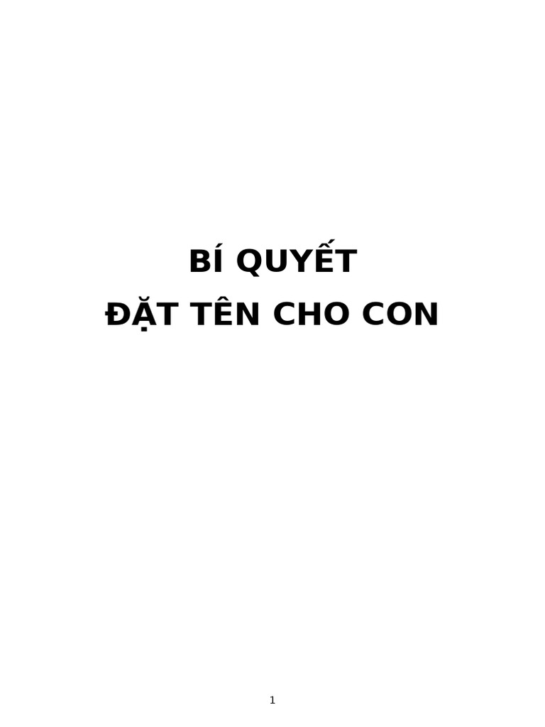 Dat Ten Cho Con | PDF
