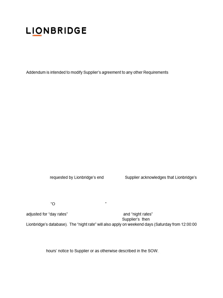 SLA-Live Interpretation Services Addendum May 2021 202021 20050421 ...