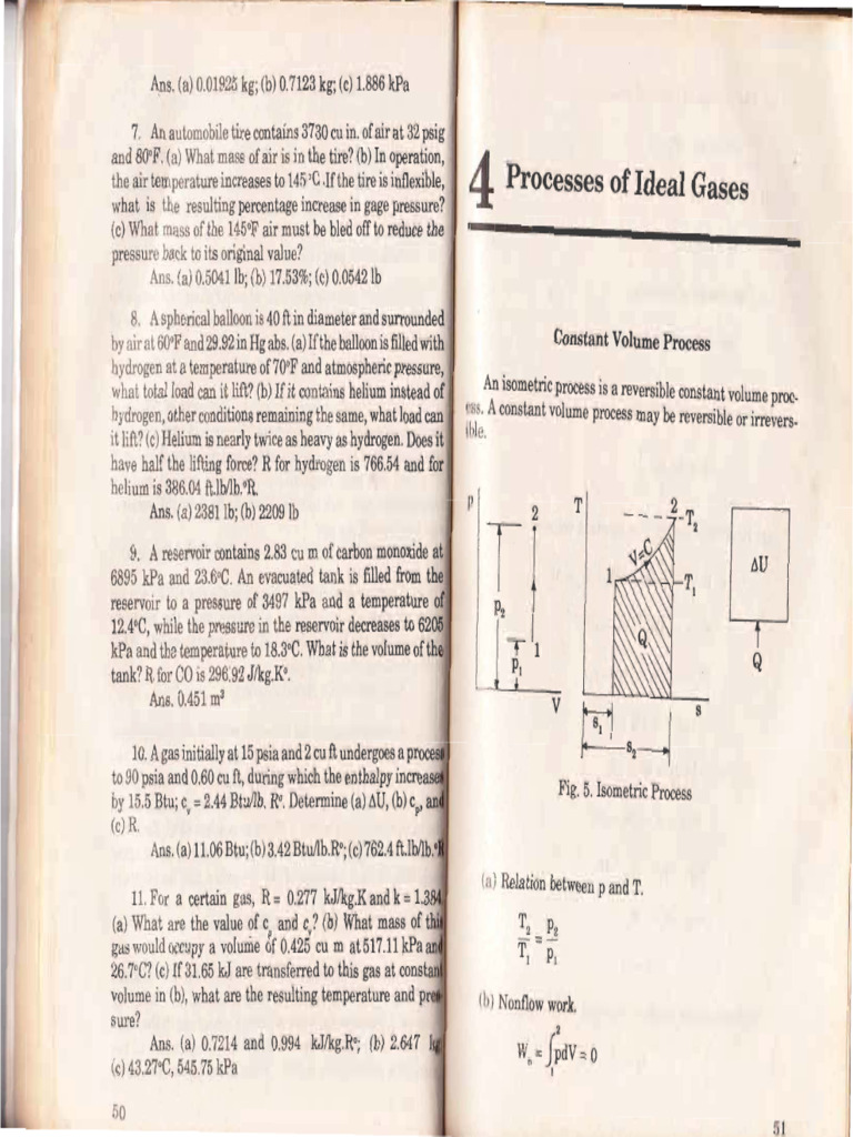 ME 231 - Ideal Gas Processes | PDF