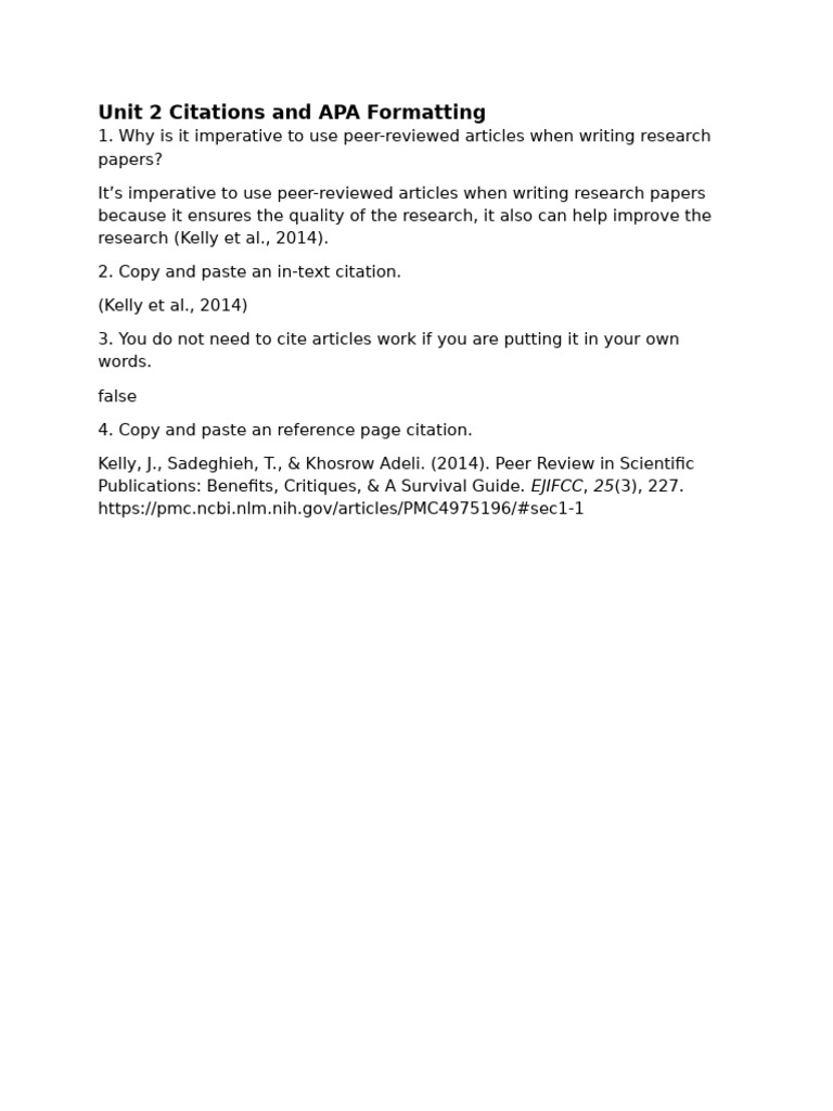 APA Formatting and Citations Guide | PDF