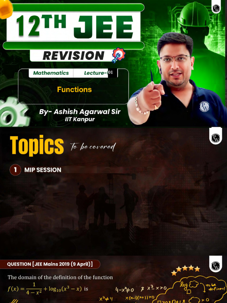 Functions 01: Class Notes | PDF