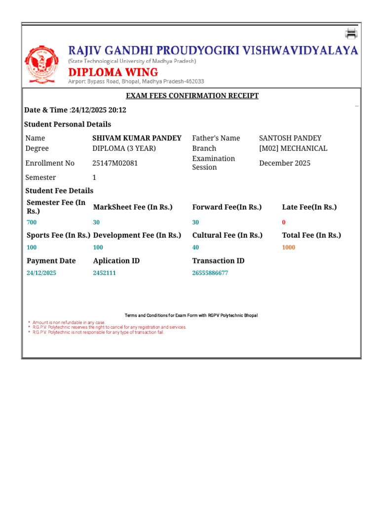 1000 Rasid RGPV | PDF