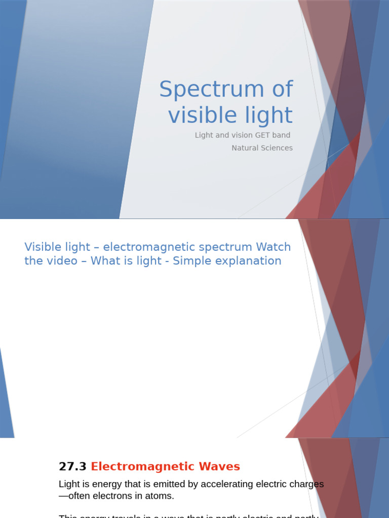 Understanding the Visible Light Spectrum | PDF | Electromagnetic ...