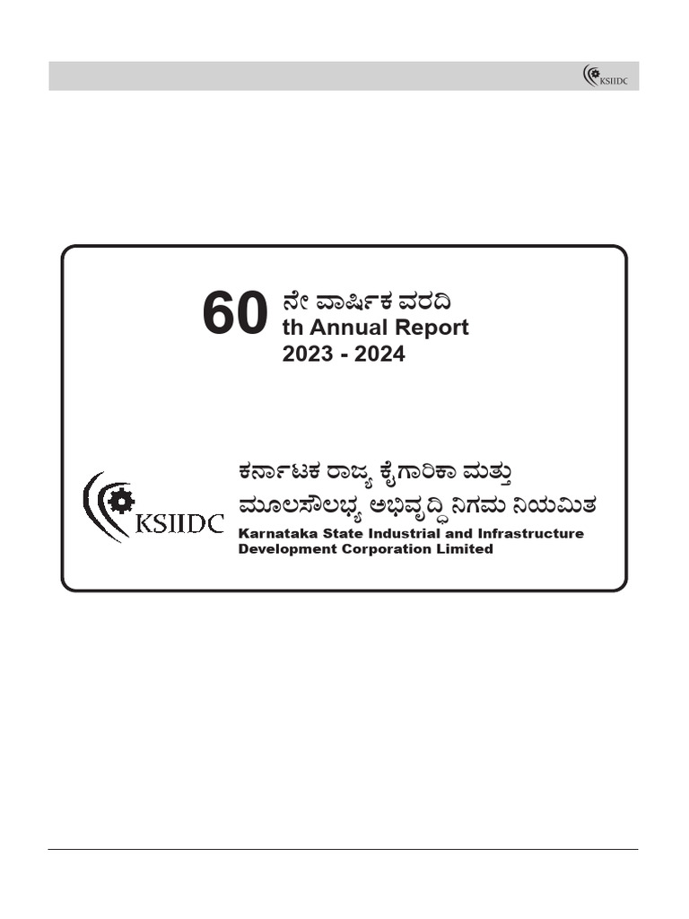 KSIIDC 60th AGM Notice & Financials 2024 | PDF | Airport | Business