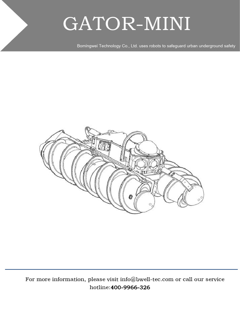 GATOR-MINI Robot Equipment Guide | PDF | Electrical Connector ...