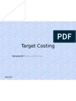 Target Costing: Click To Edit Master Subtitle Style
