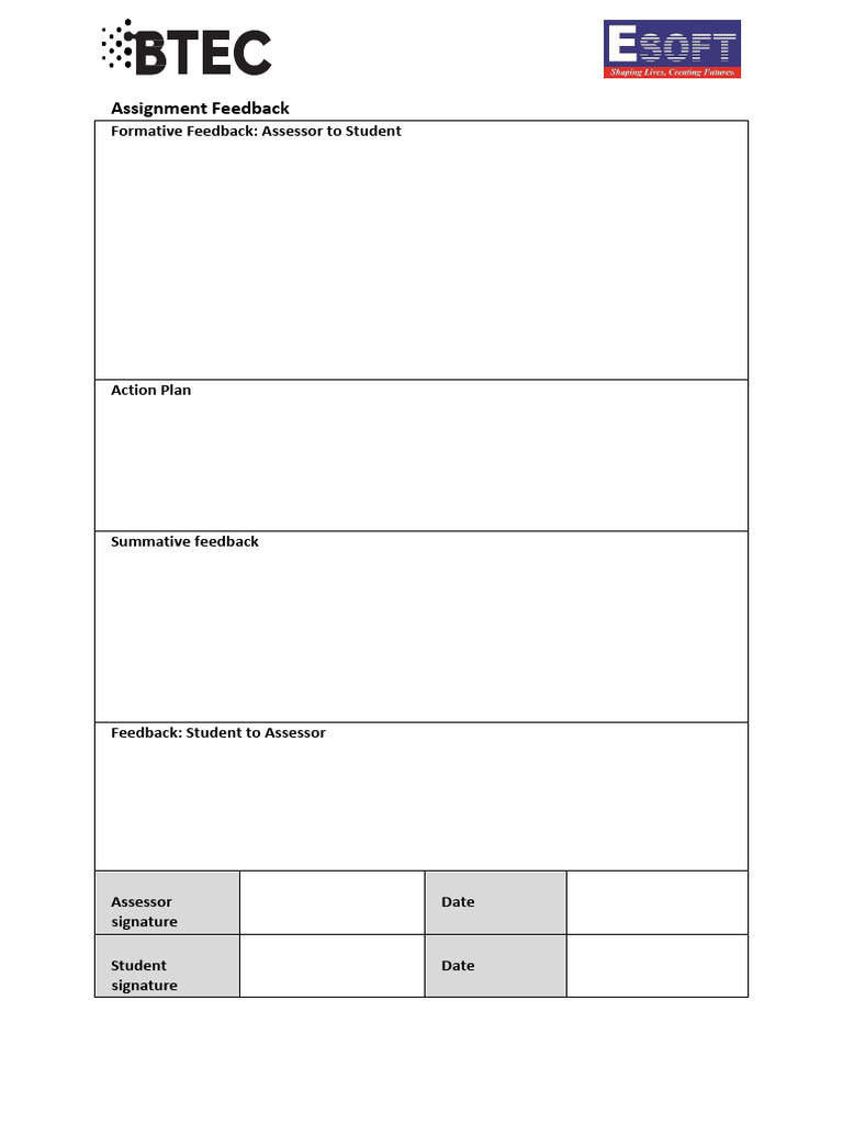 DD Feedback Form | PDF