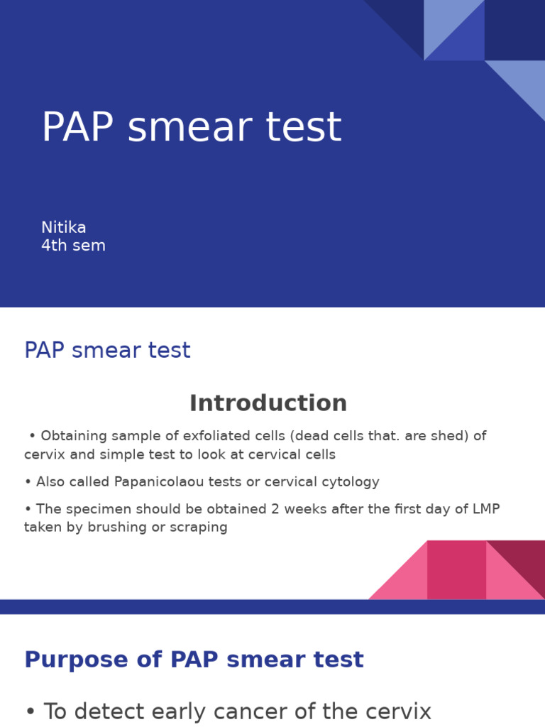 Comprehensive Guide to PAP Smear Test | PDF | Cytopathology | Cervical ...