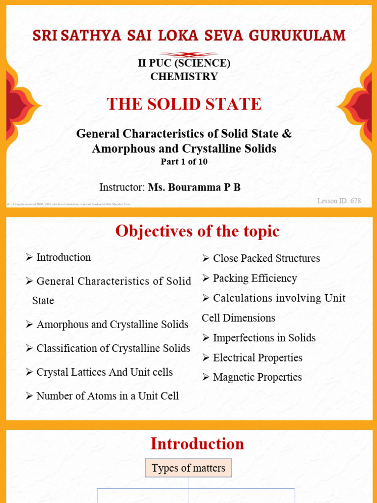 The_Solid_State_Part 1_of_10 | PDF | Solid | Crystal