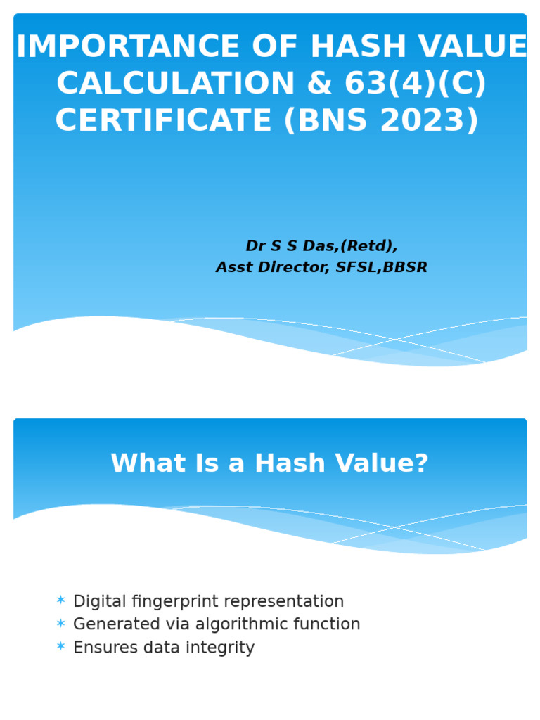 Hash Value Calculation in Digital Forensics | PDF | Authentication ...
