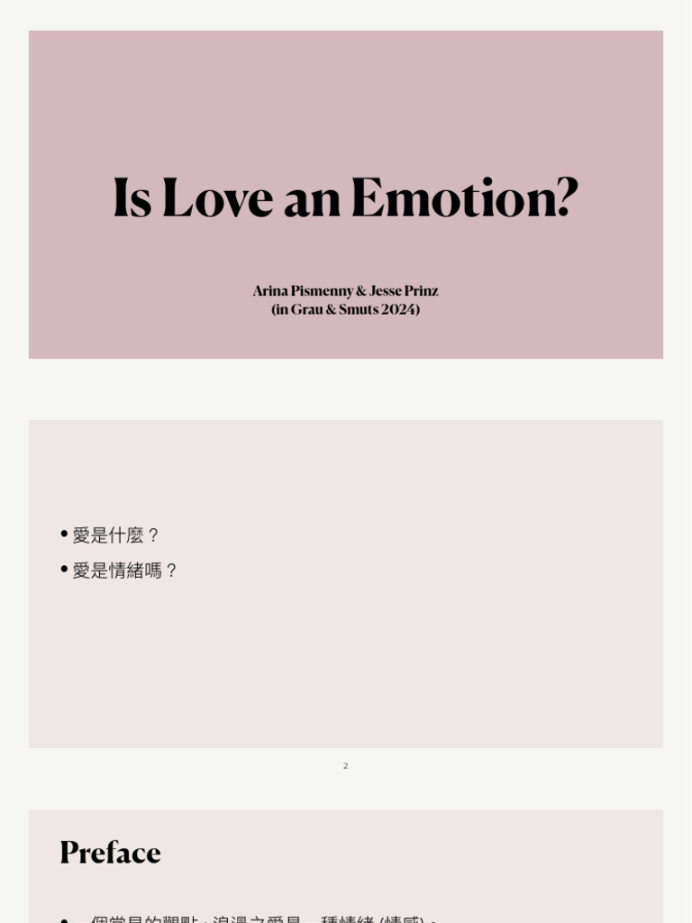 Love_ 1. is Love an Emotion_ 090824 | PDF | Emotions | Major Depressive ...