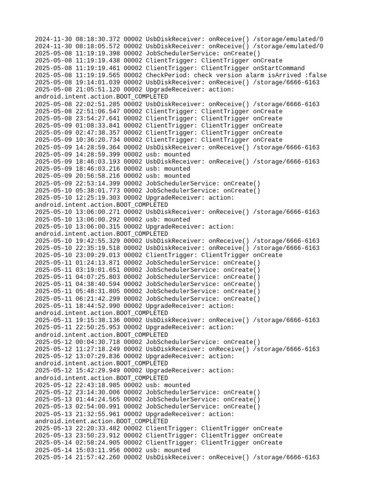 USB Disk Receiver Log Analysis | PDF