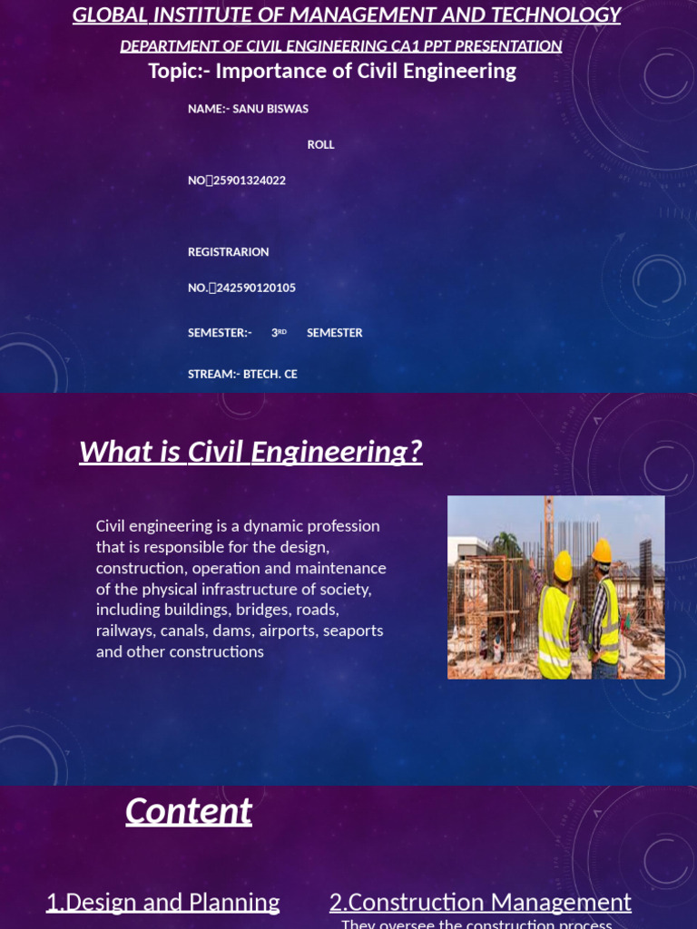 Importance of Civil Engineering Explained | PDF | Infrastructure ...