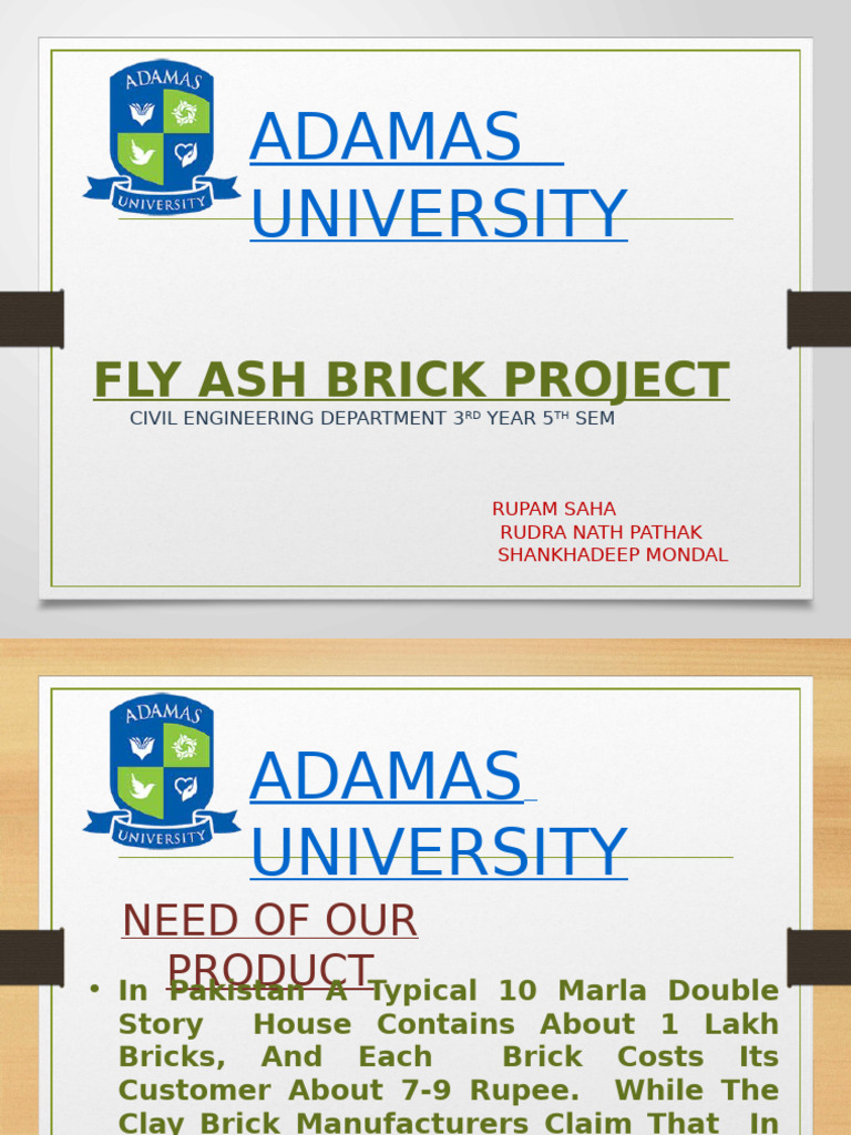 Fly Ash Brick Project Overview | PDF | Brick | Plaster