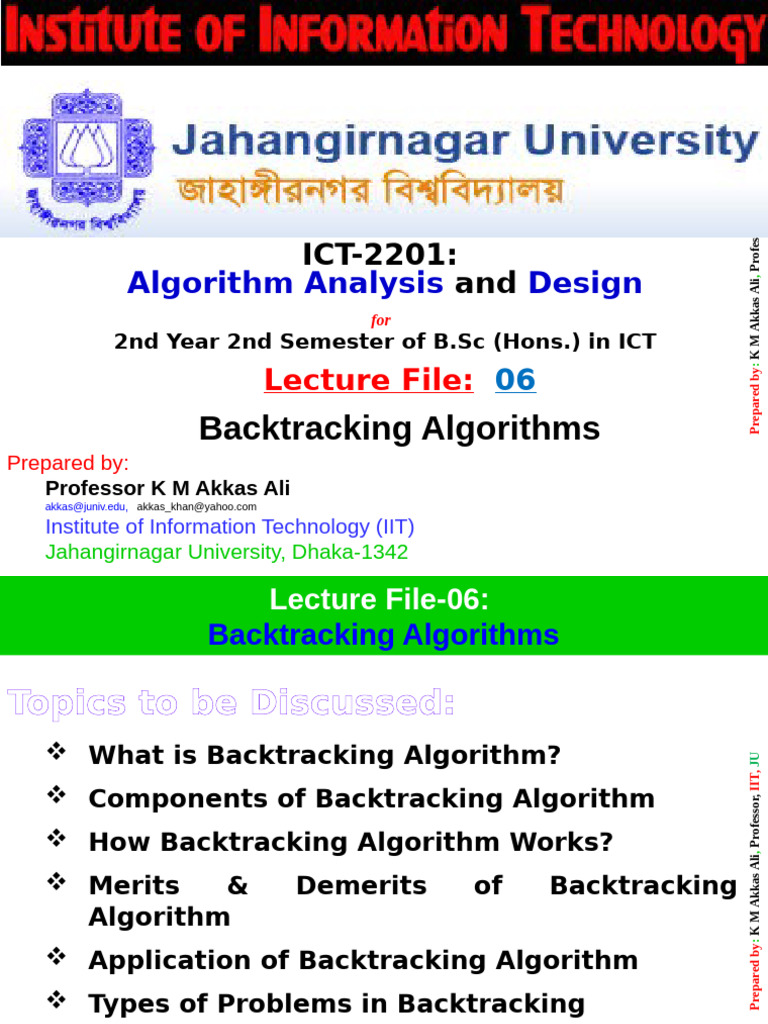 Backtracking Algorithms Overview | PDF | Theoretical Computer Science ...
