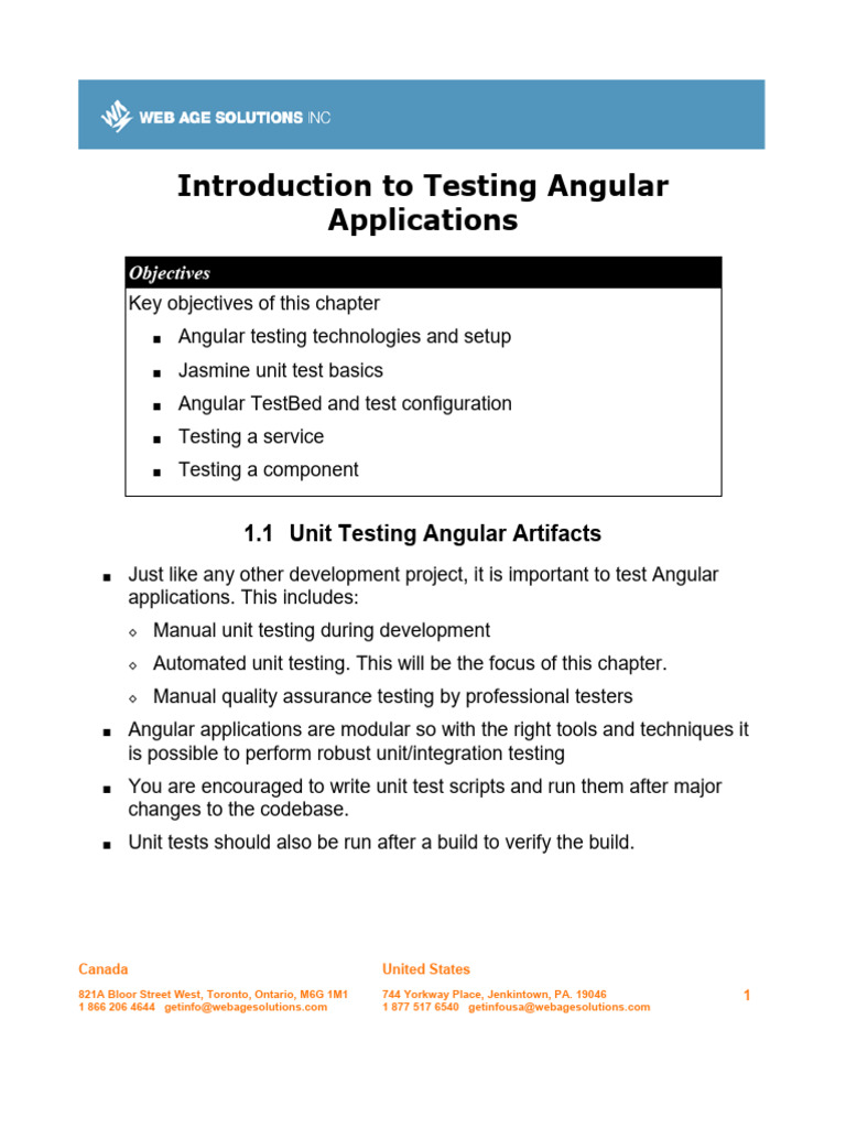 Introduction-to-testing-Angular-applications | PDF | Unit Testing ...