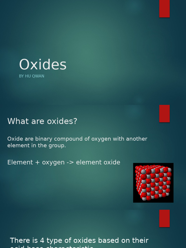 Oxides | PDF