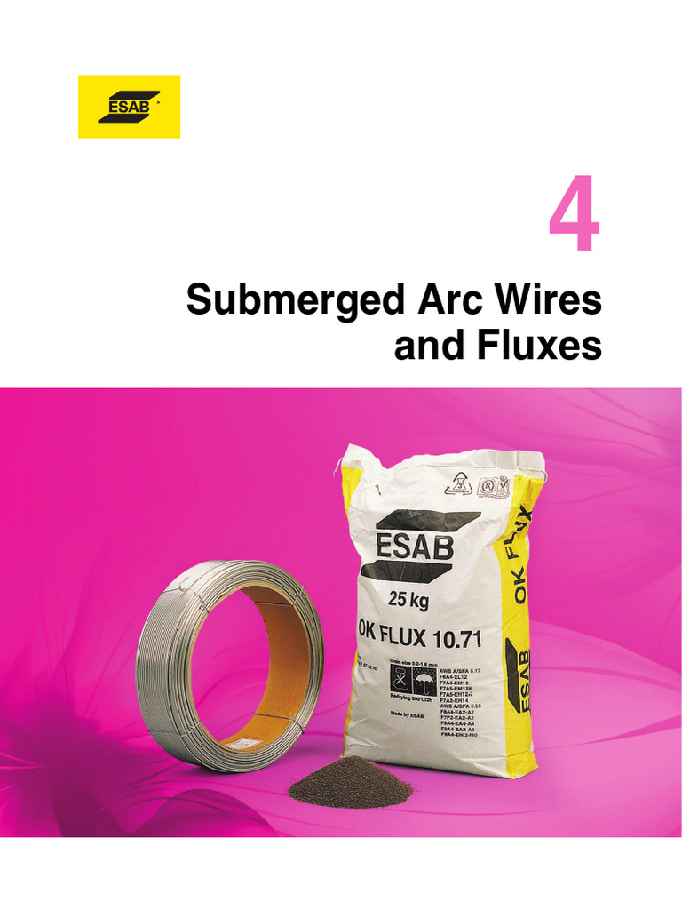 Submerged Arc Welding Wires & Fluxes Guide | PDF | Welding | Construction