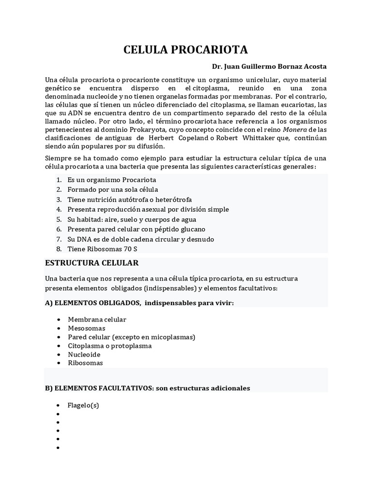 Estructura y Nutrición de Células Procariotas | PDF | Rna | Las bacterias