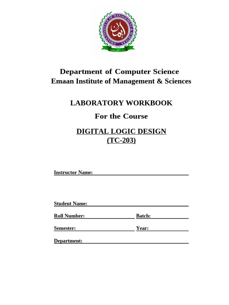 DLD Manual Obe Reviewed 2 | PDF | Logic Gate | Electricity