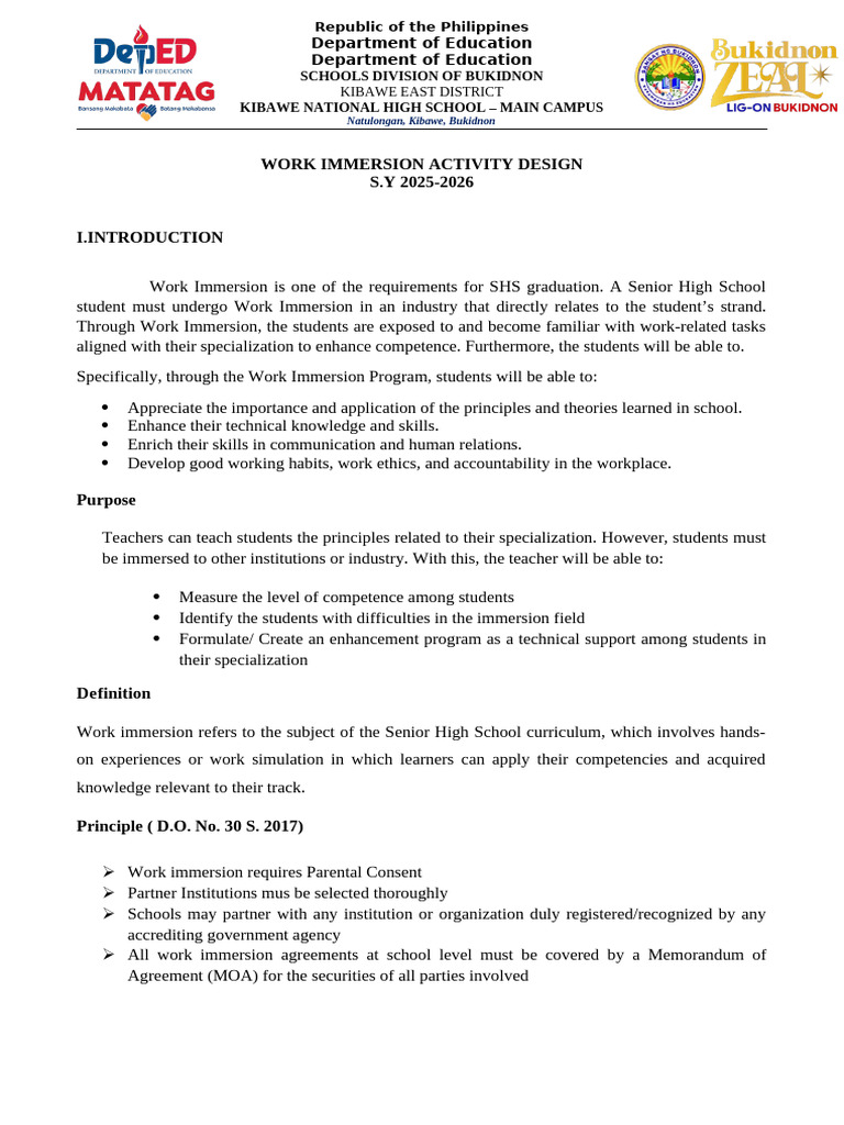 ACTIVITY DESIGN-BPH | PDF | Science, Technology, Engineering, And ...