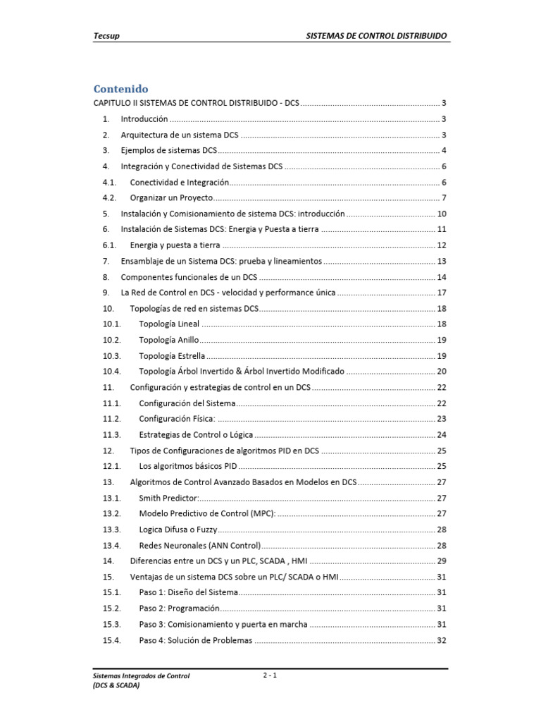 Dcs Scada - Unidad 02 | PDF | Scada | Topología de la red